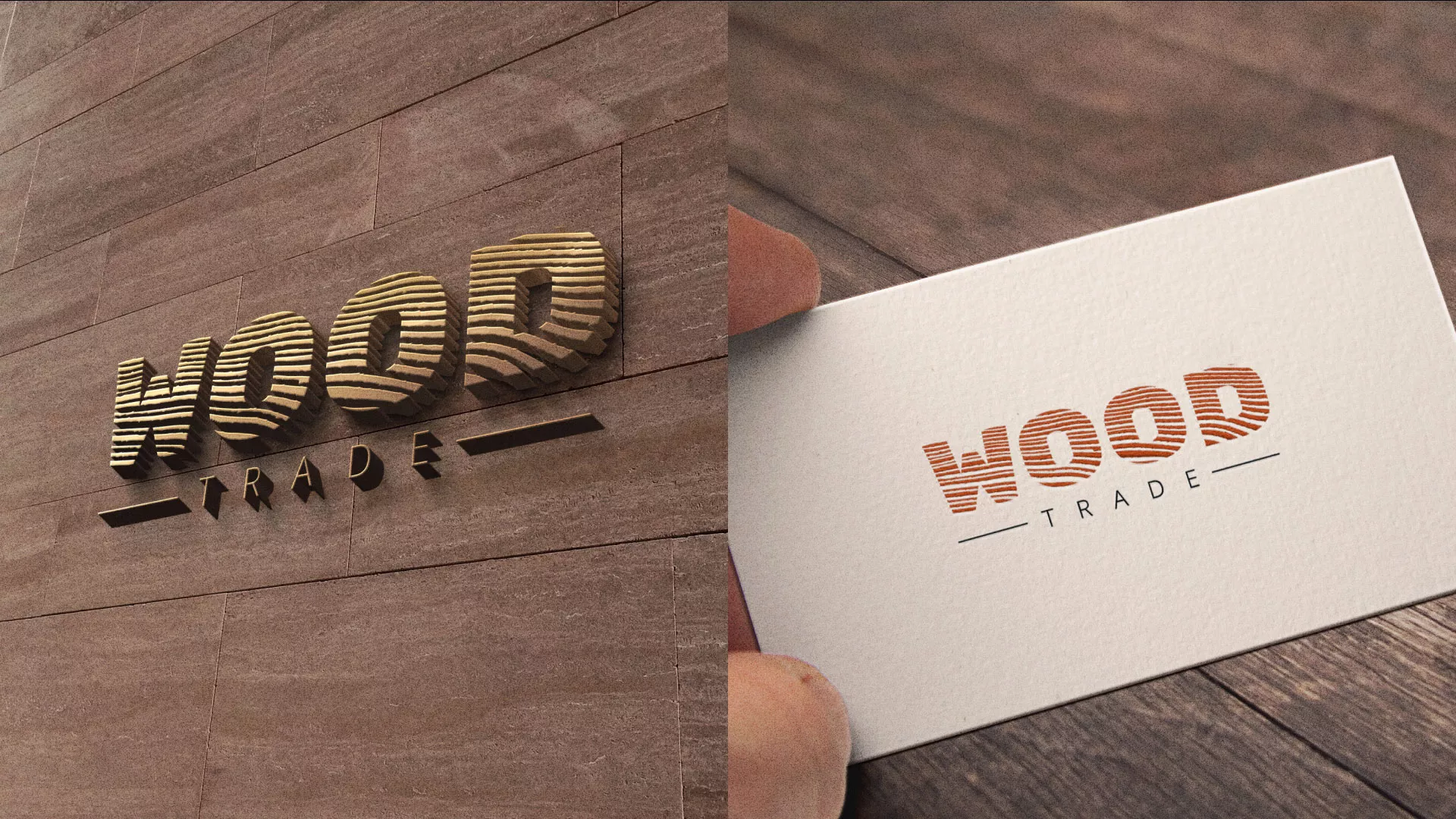 Разработка логотипа для компании «Wood Trade» в Козловке
